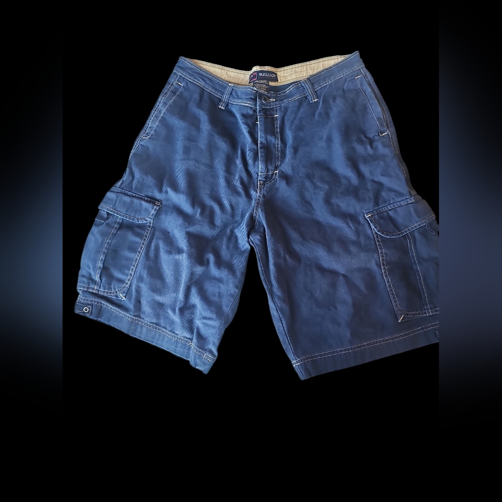 Bugle BOY Men's Blue Cargo Shorts